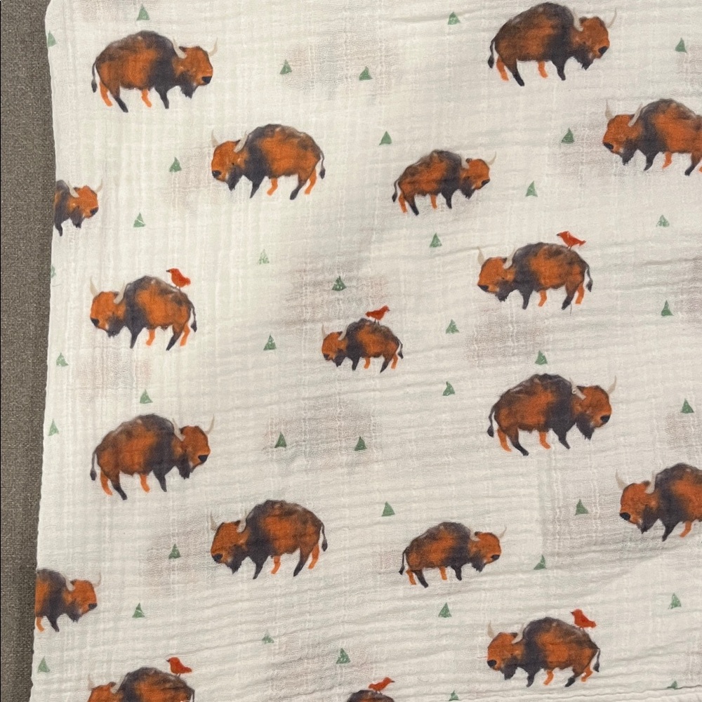 Little Unicorn Buffalo Print Swaddle